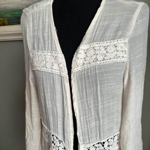 Women’s Swim Crocheted Open Front Cover Up Size S/M - Picture 16 of 17